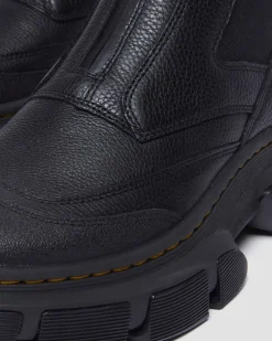 Chelsea boots DMXL en cuir à zip in Noir