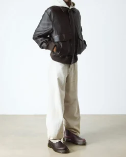 Chelsea boots en cuir Grizzly et fourrure synthétique in Marron Foncé