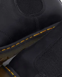 Chelsea boots en cuir Grizzly et fourrure synthétique in Noir