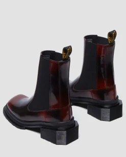 Chelsea boots en cuir Maybole à bout carré in Noir