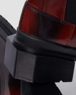 Chelsea boots en cuir Maybole à bout carré in Noir