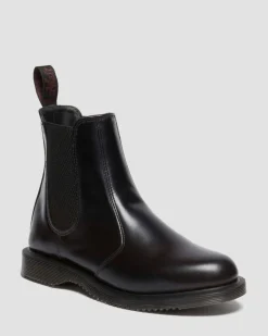 Chelsea boots Flora en cuir Smooth in Noir