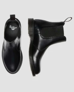 Chelsea boots Flora en cuir Smooth in Noir
