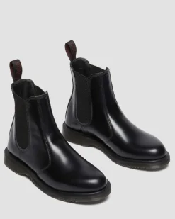 Chelsea boots Flora en cuir Smooth in Noir