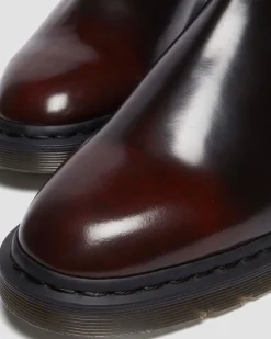 Chelsea boots Graeme en cuir Arcadia in Rouge Cherry Red