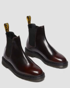 Chelsea boots Graeme en cuir Arcadia in Rouge Cherry Red
