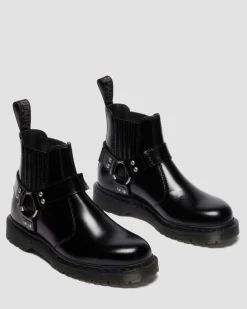 CHELSEA BOOTS 2976 HARNESS EN CUIR ANALINE in Noir