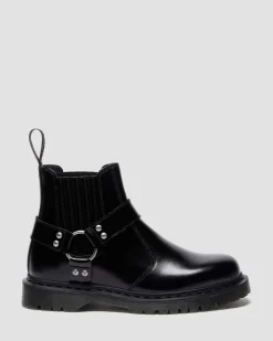 CHELSEA BOOTS 2976 HARNESS EN CUIR ANALINE in Noir