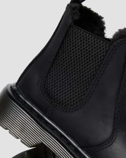 Chelsea boots 2976 Leonore fourrées Junior in Noir