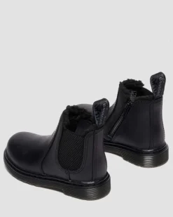Chelsea boots 2976 Leonore fourrées pour tout-petit in Noir