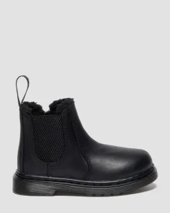 Chelsea boots 2976 Leonore fourrées pour tout-petit in Noir