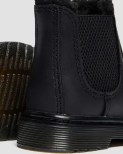 Chelsea boots 2976 Leonore fourrées pour tout-petit in Noir