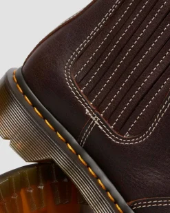 Chelsea boots 2976 Leonore II en cuir Grizzly et fourrure synthétique in Marron Foncé