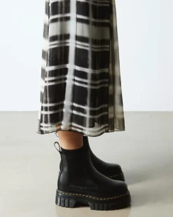 Chelsea boots plateformes Audrick en cuir Nappa Lux in Noir