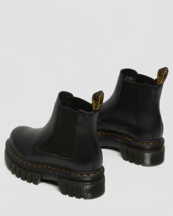 Chelsea boots plateformes Audrick en cuir Nappa Lux in Noir