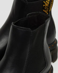 Chelsea boots plateformes Audrick en cuir Nappa Lux in Noir
