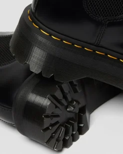Chelsea boots plateformes Quad 2976 en cuir Smooth in Noir