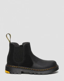 Chelsea boots 2976 WinterGrip en daim Junior in Noir