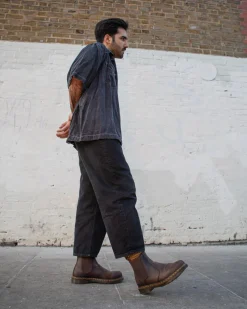 Chelsea boots 2976 Yellow Stitch en cuir Crazy Horse in Marron Foncé