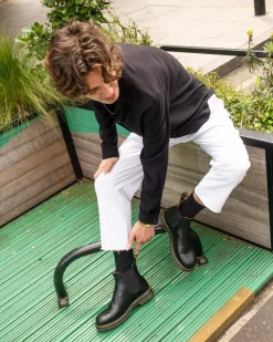 Chelsea boots 2976 Yellow Stitch en cuir Smooth in Noir