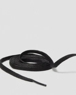 Lacets plats cirés 140cm (8-10 œillets) in Noir