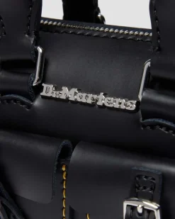 Mini Sac En Cuir À Anse Supérieure in Noir