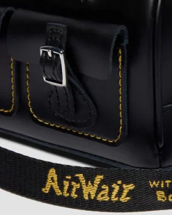 Mini Sac En Cuir À Anse Supérieure in Noir