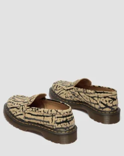 Mocassins Delapre en daim in Brun Teck Et Noir
