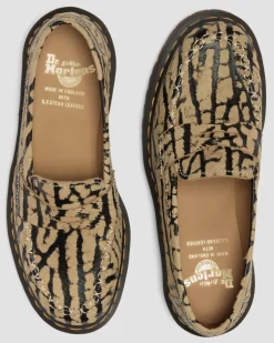 Mocassins Delapre en daim in Brun Teck Et Noir