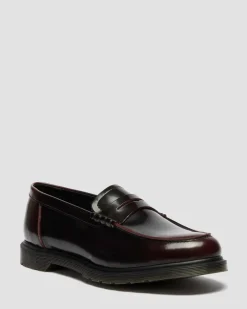 Mocassins Mayfare en cuir Rub Off in Rouge Cherry Red