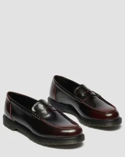 Mocassins Mayfare en cuir Rub Off in Rouge Cherry Red