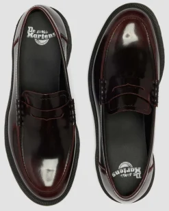 Mocassins Mayfare en cuir Rub Off in Rouge Cherry Red
