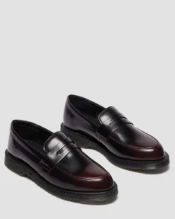 Mocassins Temara en cuir Arcadia in Rouge Cherry Red