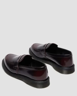 Mocassins Temara en cuir Arcadia in Rouge Cherry Red