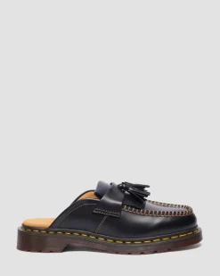 Mules Adrian en cuir in Noir