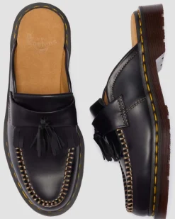 Mules Adrian en cuir in Noir