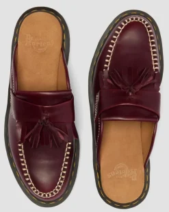 Mules Adrian en cuir in Rouge Cherry Red