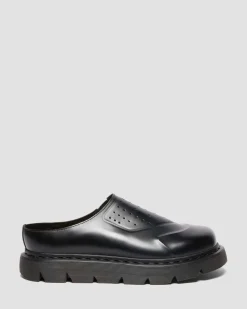 Mules en cuir VENT XX02 in Noir