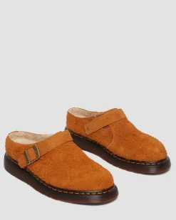 Mules Isham en daim et fourrure synthétique in Pecan Brown
