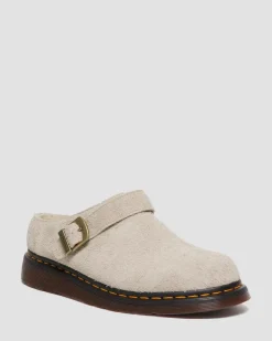 Mules Isham en daim et fourrure synthétique in Vintage Taupe