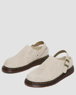 Mules Isham en daim et fourrure synthétique in Vintage Taupe