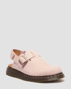 Mules Jorge II en cuir nubuck in Rose Poudré