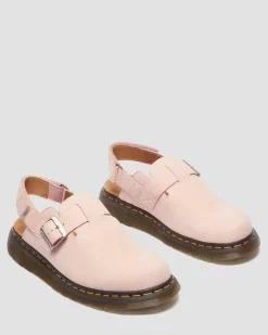 Mules Jorge II en cuir nubuck in Rose Poudré
