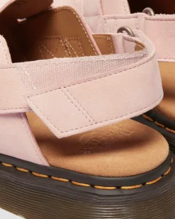 Mules Jorge II en cuir nubuck in Rose Poudré