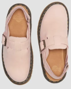Mules Jorge II en cuir nubuck in Rose Poudré