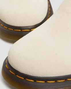 Mules Jorge II en daim et cuir à brides in Beige Texturé