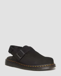 Mules Jorge II en daim in Noir