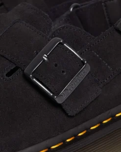 Mules Jorge II en daim in Noir