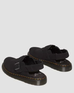 Mules Jorge II en daim in Noir