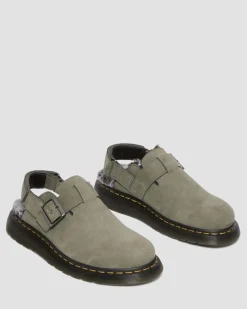Mules Jorge II en fourrure synthétique in Nickel Grey